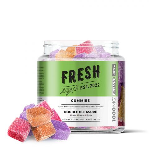 Double Pleasure Gummies - Delta 9 - 1000mg - Fresh Best Price