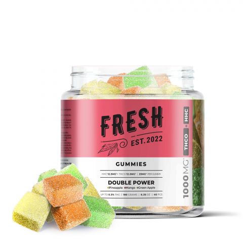 Double Power Gummies - THCO 1000mg Fresh Best Price