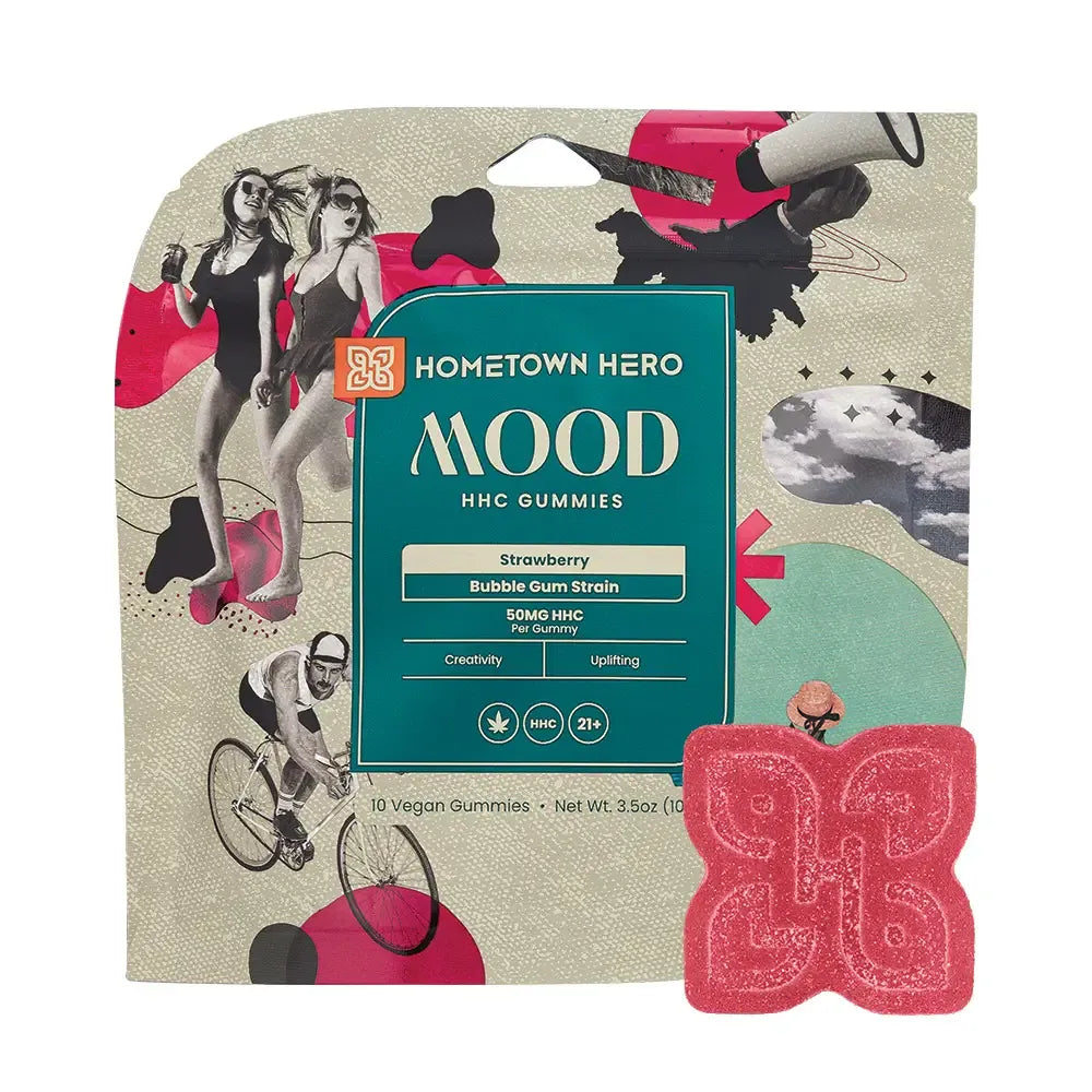 Hometown Hero Live Rosin Mood HHC Gummies - 500mg Best Price