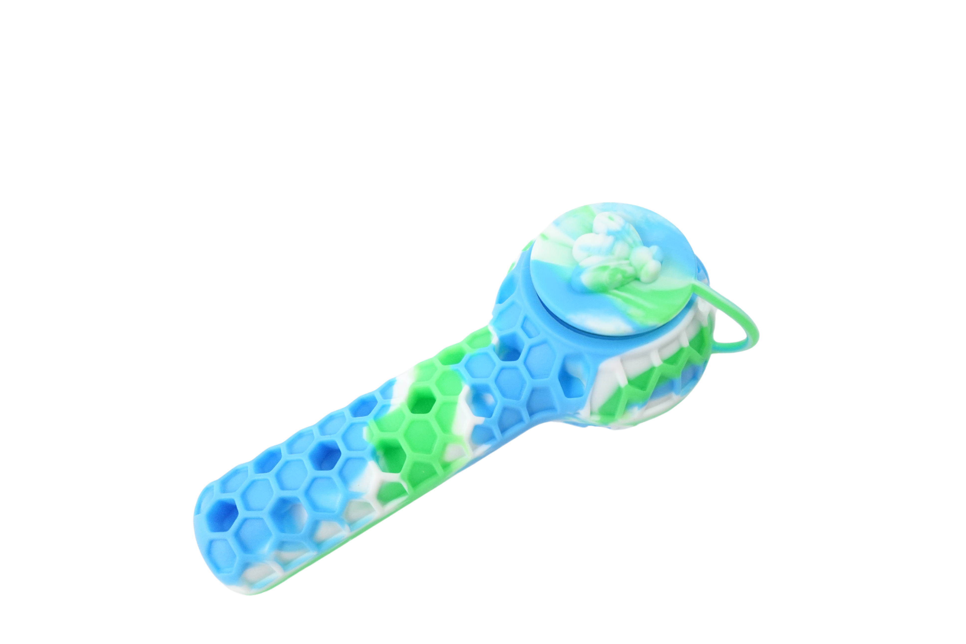 Cloud 8 Silicone 2 in 1 Honey Bee Hand Pipe & Vapor Straw