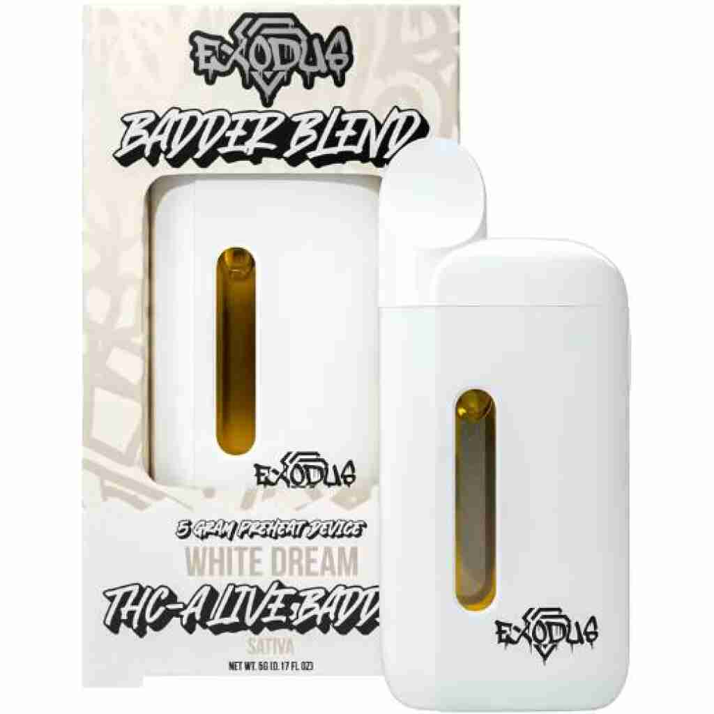 Exodus Badder Blend Preheat THCa Disposable Vape 5 Grams