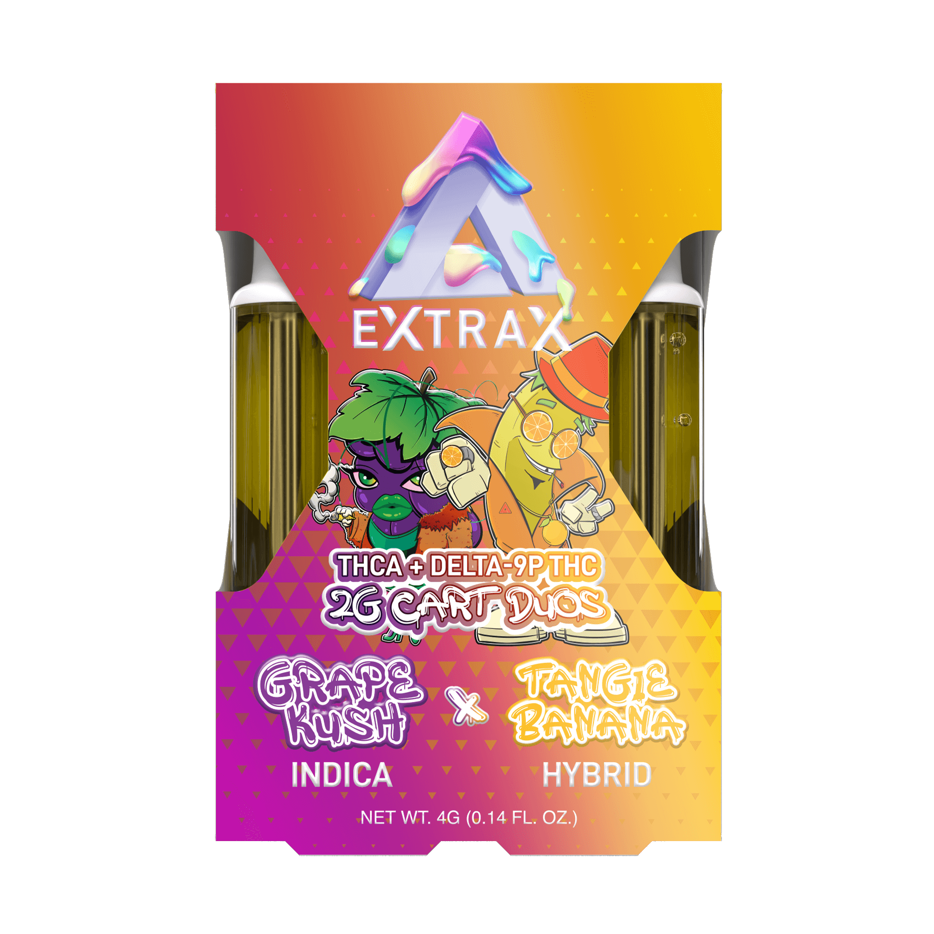 THCA + D9P 2G Cartridge Duo | Adios Blend �Extrax Best Sales Price - Vape Cartridges