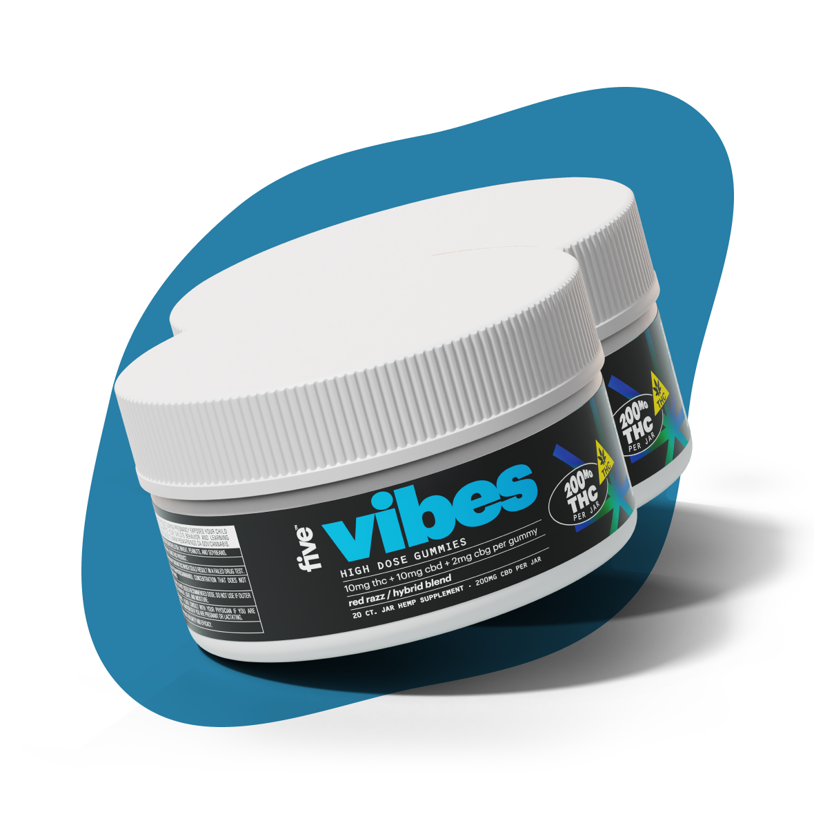 Five CBD hybrid vibes delta-9 thc mood gummies