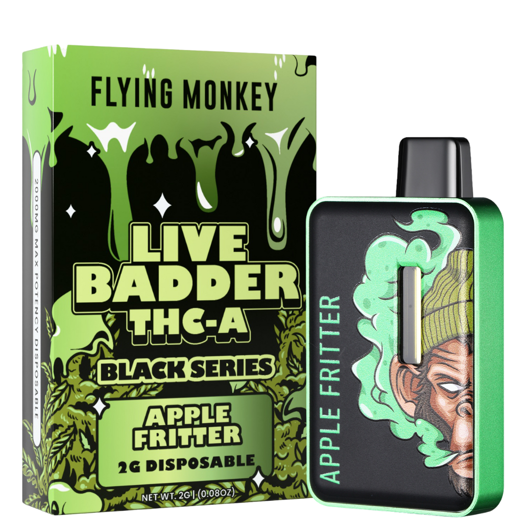 Flying Monkey Live Badder THC-A Black Series Disposable 2G