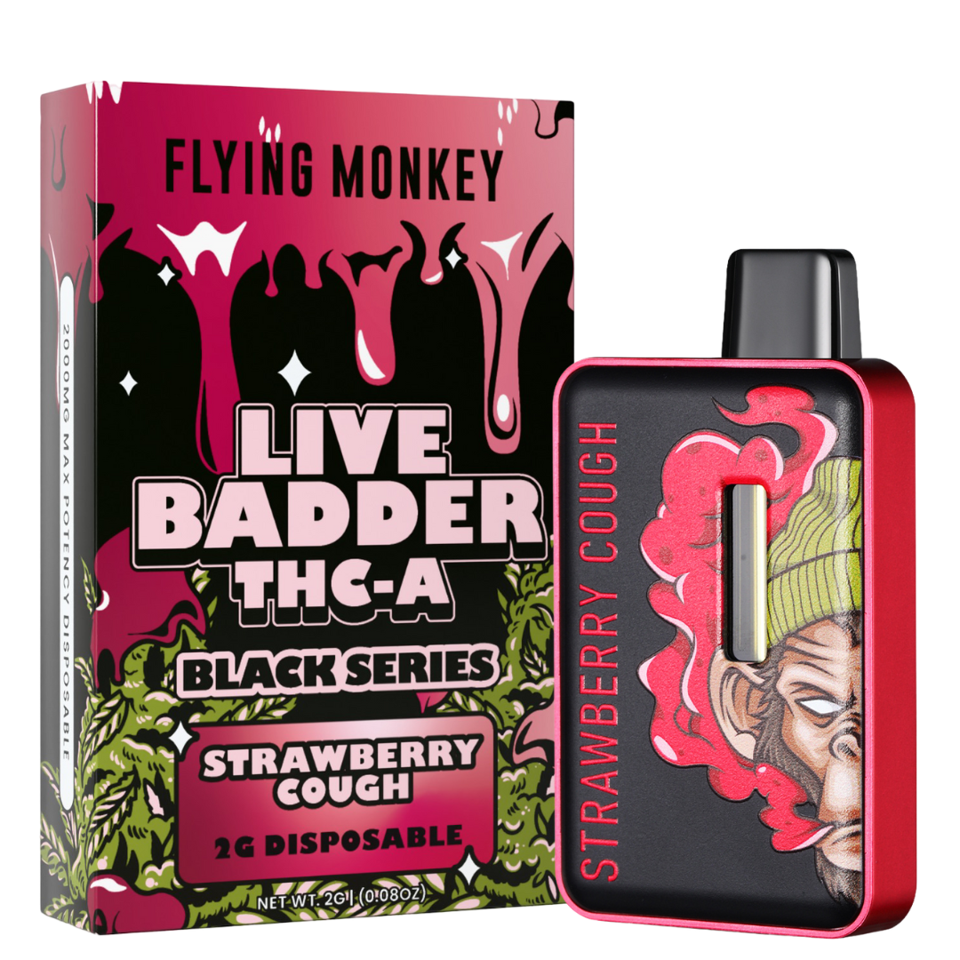 Flying Monkey Live Badder THC-A Black Series Disposable 2G