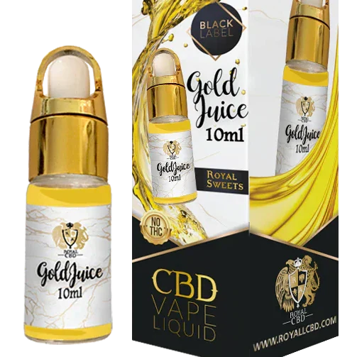 RA Royal CBD | Vanilla Gold CBD Vape Juice 300mg - 10mL Best Price
