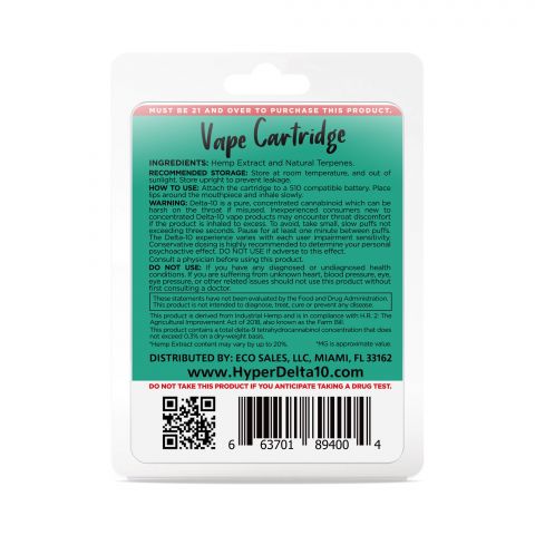 Gorilla Glue Cartridge - Delta 10 THC Hyper 900mg (1ml) Best Price