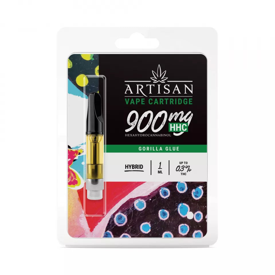 Gorilla Glue Strain Vape - Gorilla Glue Cartridge - HHC THC - Artisan - 900mg Best Price