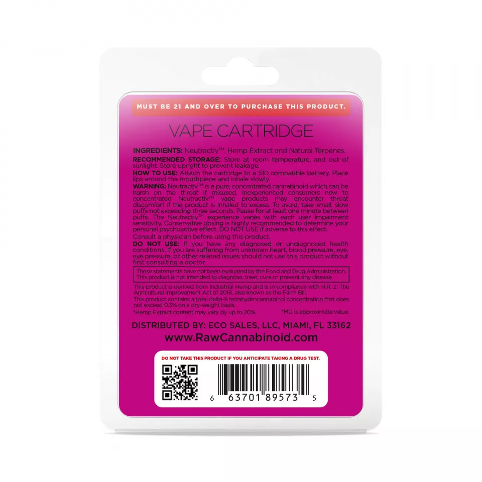 Grape Ape Strain Vape - Grape Ape Cartridge - Active CBD - Cartridge - RAW - 800mg Best Price