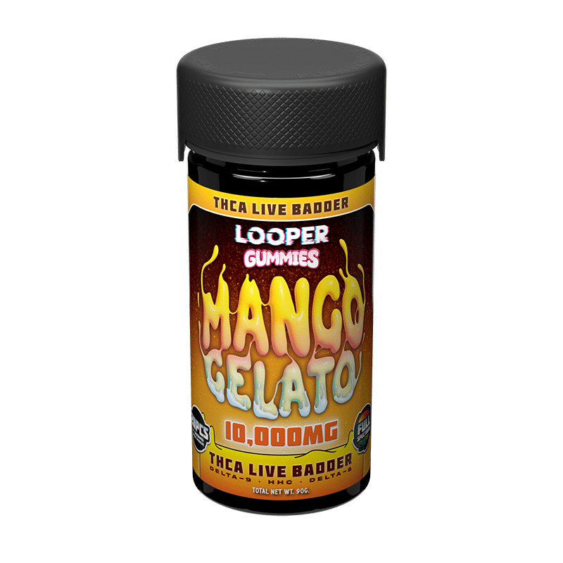 Looper Vape THC-A Live Badder Gummies: Mango Gelato