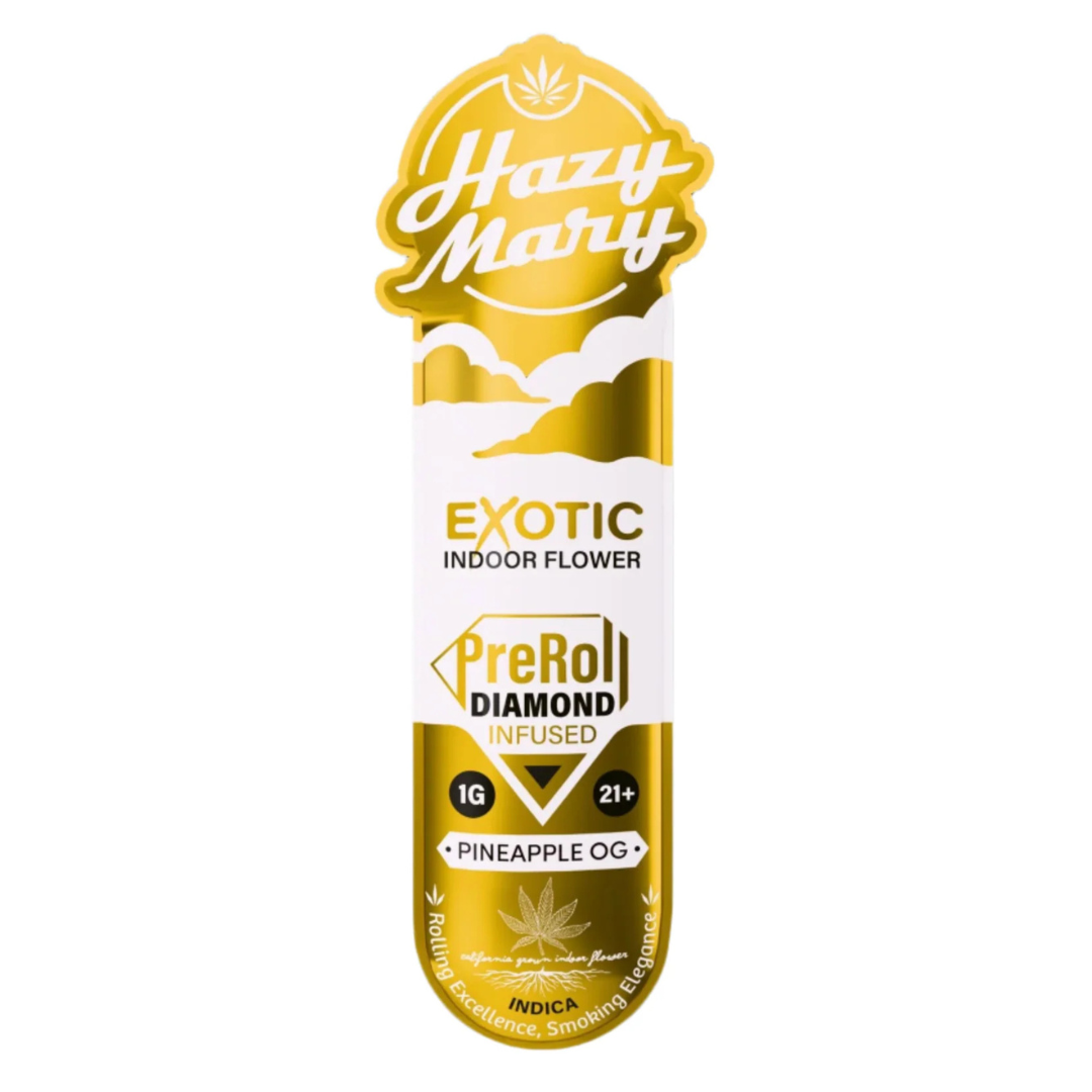 Hazy Mary Exotic Indoor Diamond Infused PreRolls