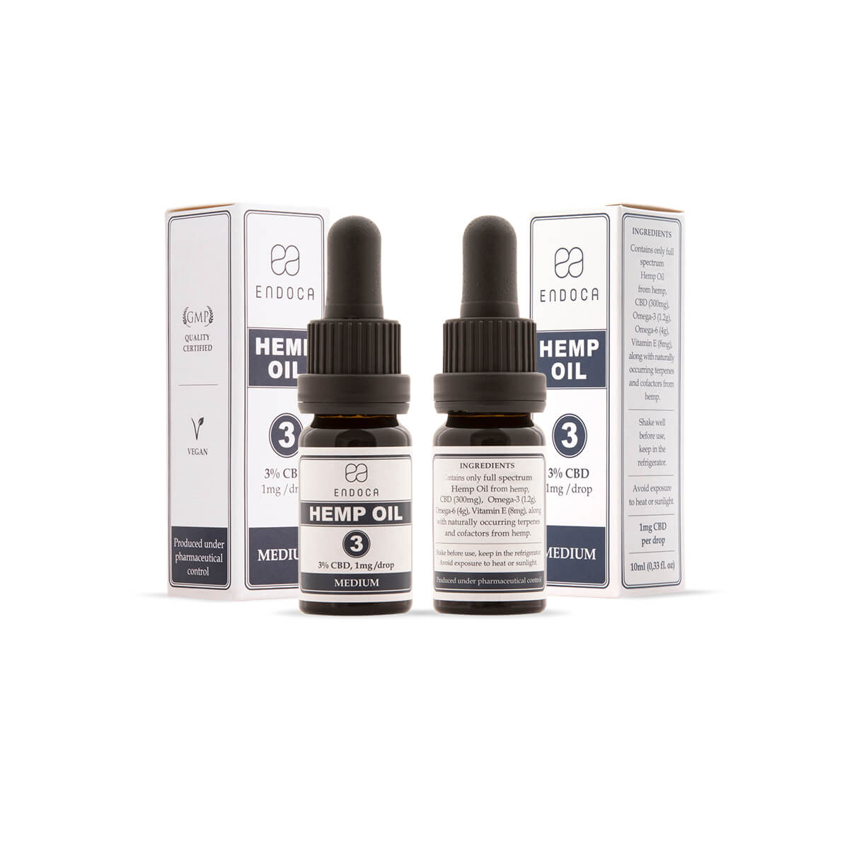 Endoca DE CBD-ÖL 30 MG CBD/ML (MEDIUM)