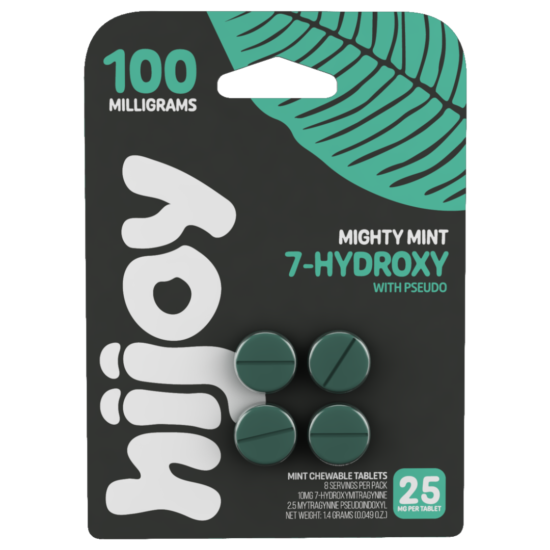 HiJoy 7-Hydroxy + Pseudo Kratom Tablets 25mg | 4ct