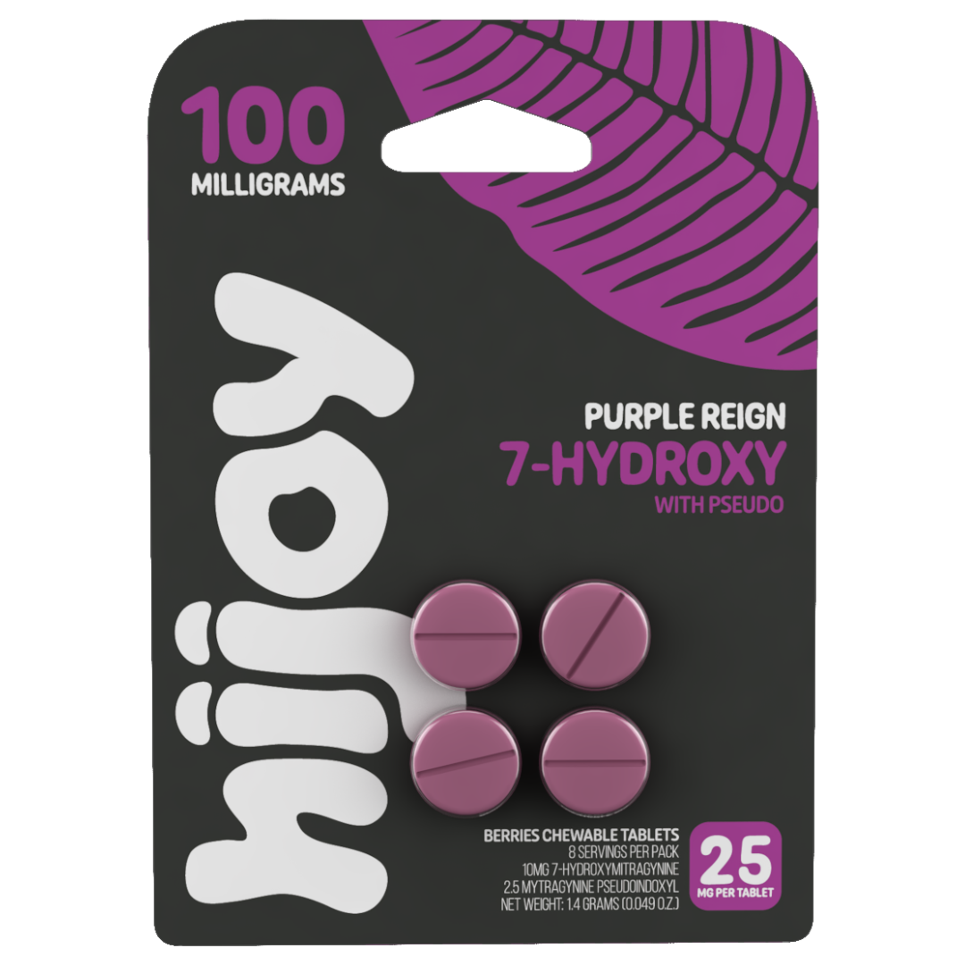 HiJoy 7-Hydroxy + Pseudo Kratom Tablets 25mg | 4ct