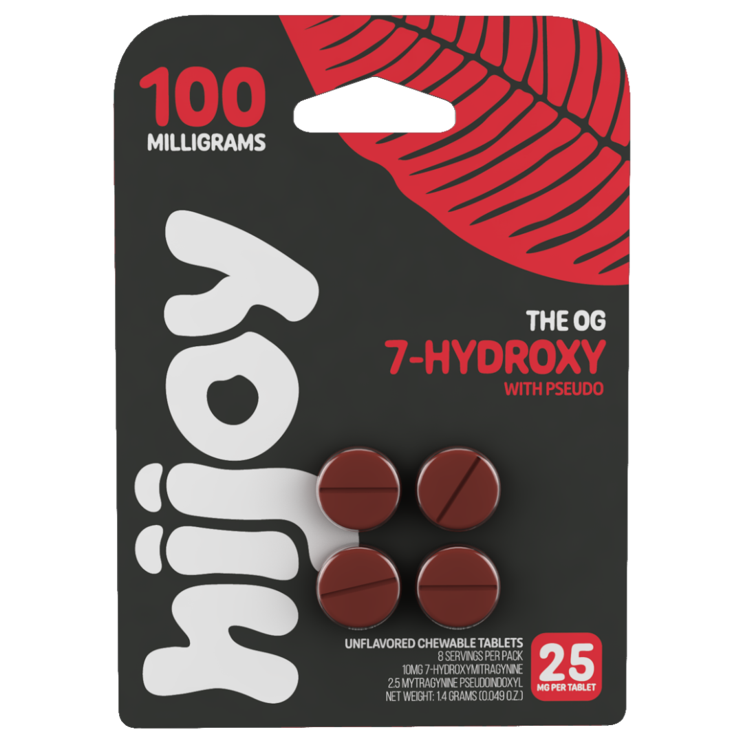 HiJoy 7-Hydroxy + Pseudo Kratom Tablets 25mg | 4ct