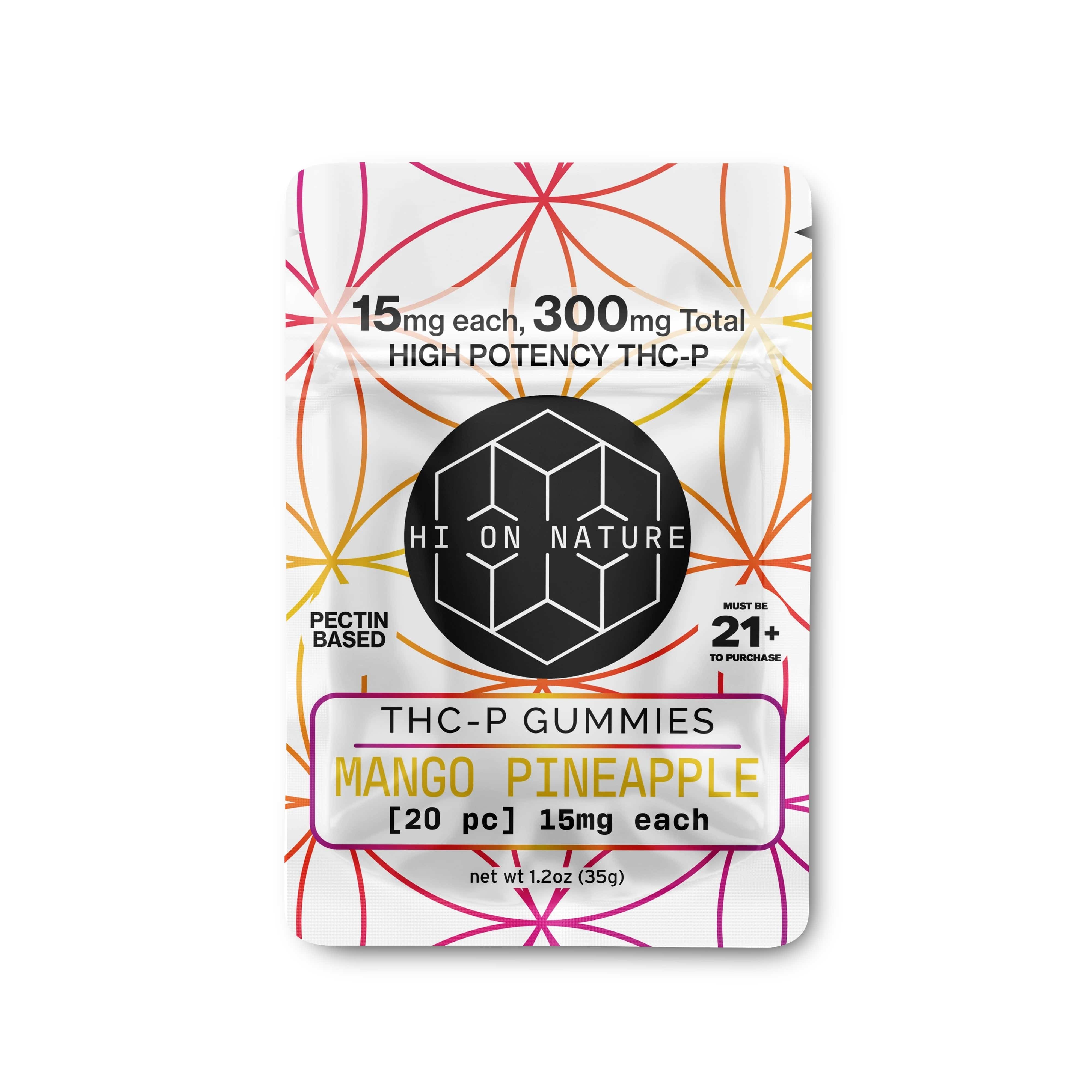 Hi On Nature 300mg THC-P Gummy Bears - Pectin Based Infused Hemp Extract Edibles