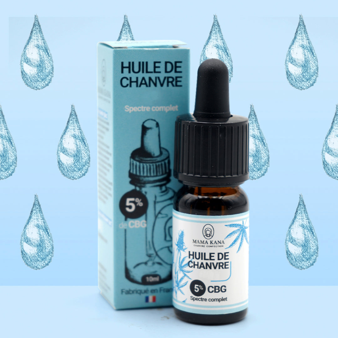 MAMA KANA CBD Huile de Chanvre CBG 5% + CBD 5% 🇫🇷