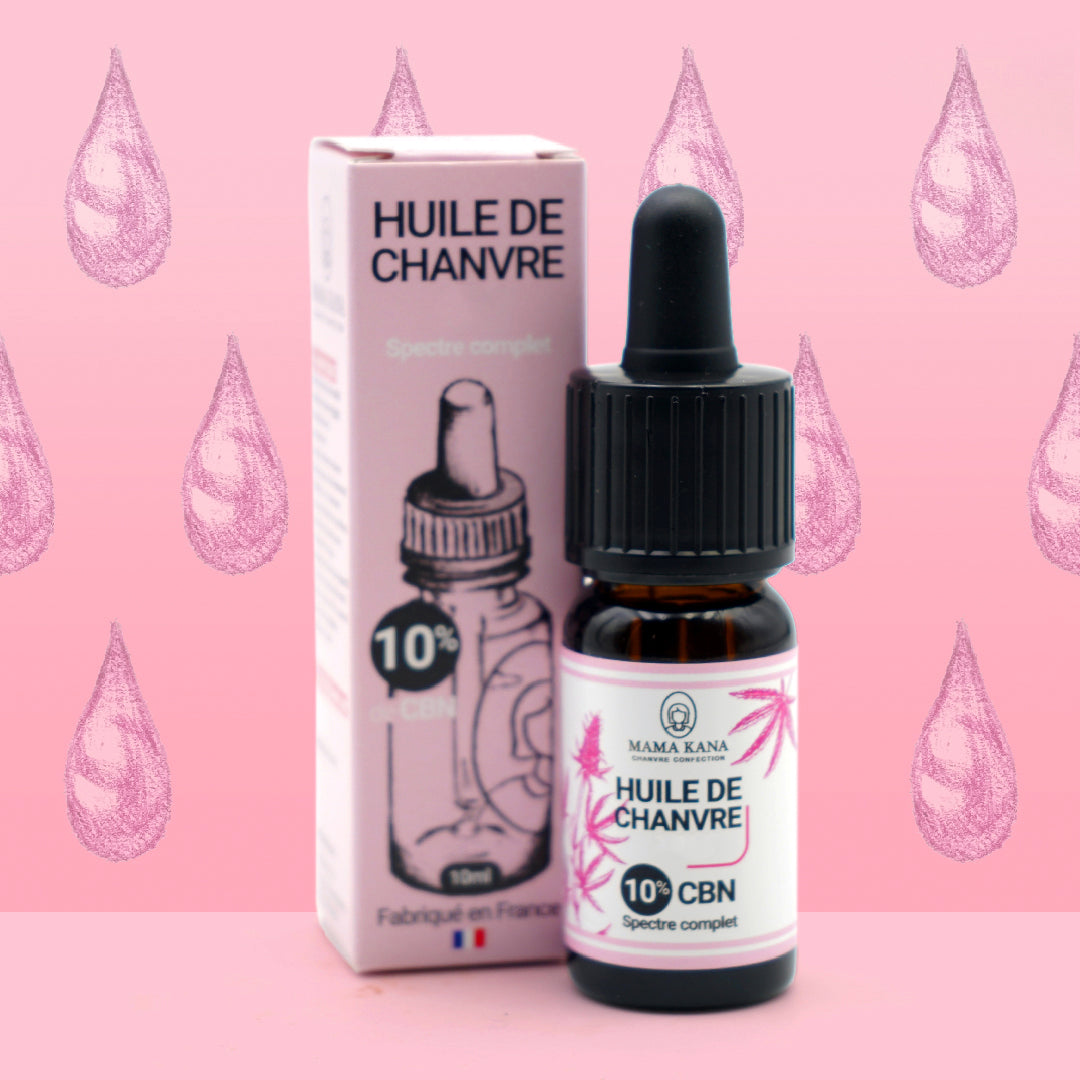 MAMA KANA CBD Huile de Chanvre CBN 10% + CBD 5% 🇫🇷