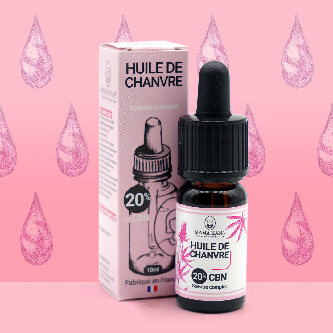 MAMA KANA CBD Huile de Chanvre CBN 20% + CBD 5% 🇫🇷