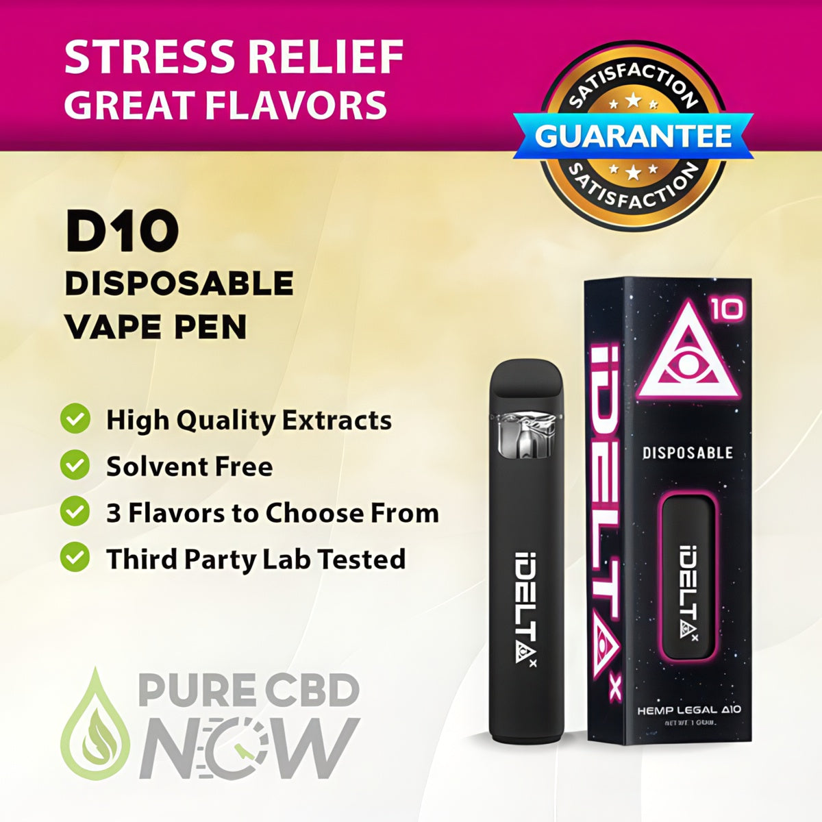 iDELTAX Disposable Delta 10 Vape Pen Full Gram