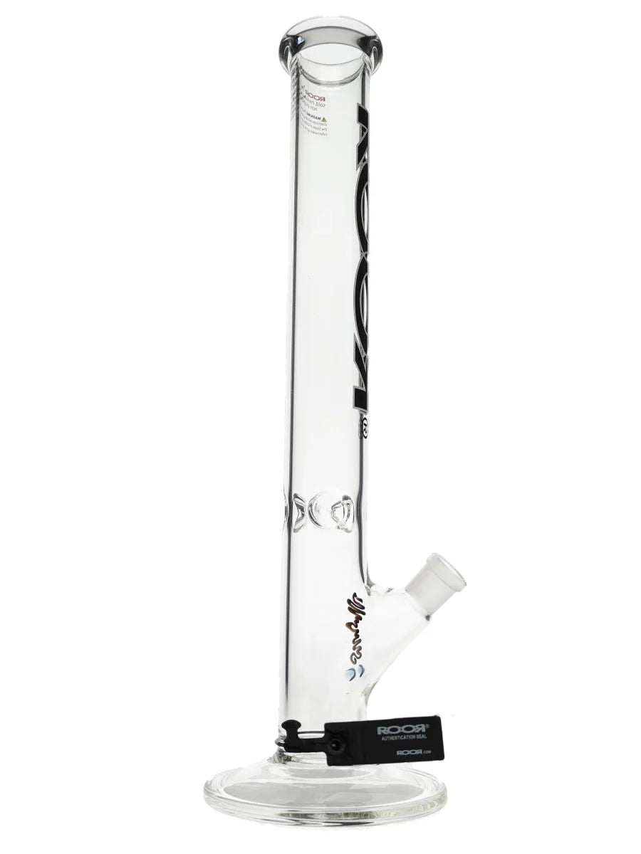 18″ ROOR Black&White Straight Tube 50x5mm Water Pipe