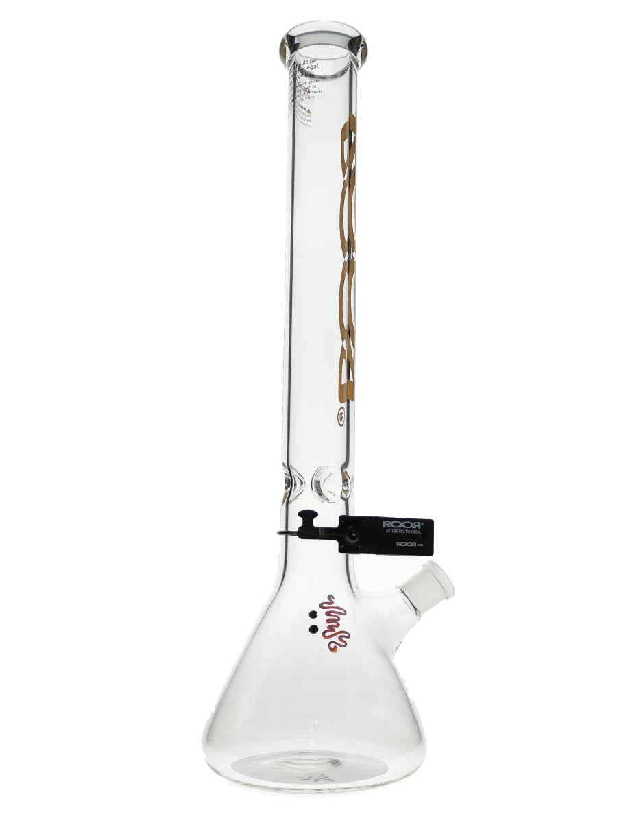 18″ ROOR Tech Orange Blue 45x5mm Beaker Bong