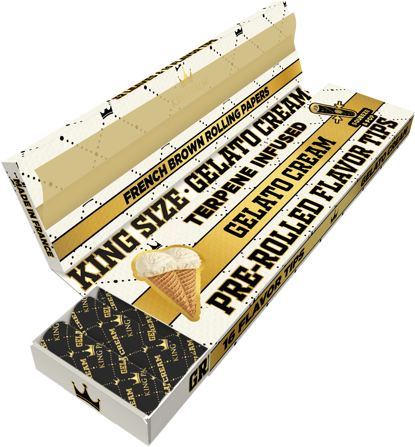 Flavor Booklets w/ Flavor Tips - King Size - Gelato Cream