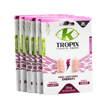 Energy capsules with kratom
