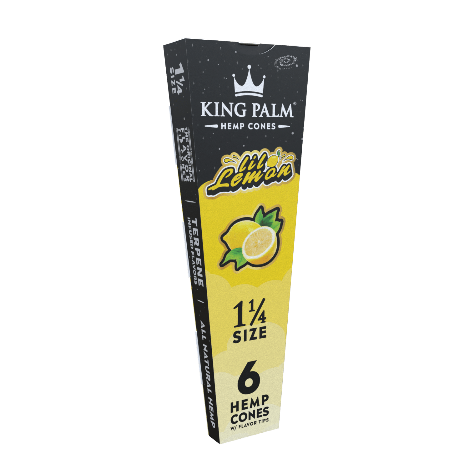 King Palm 6 Hemp Cones - 1 1/4 Size