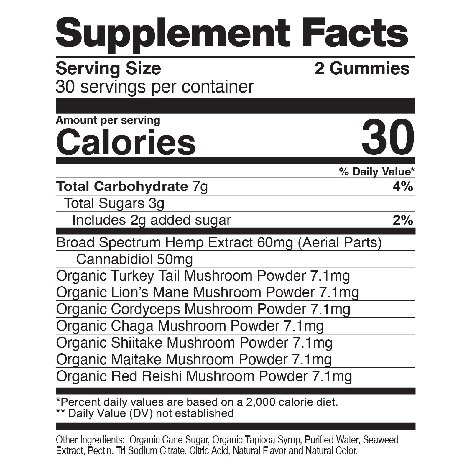 CBDfx CBD Gummies With Mushrooms for Wellness 1500mg