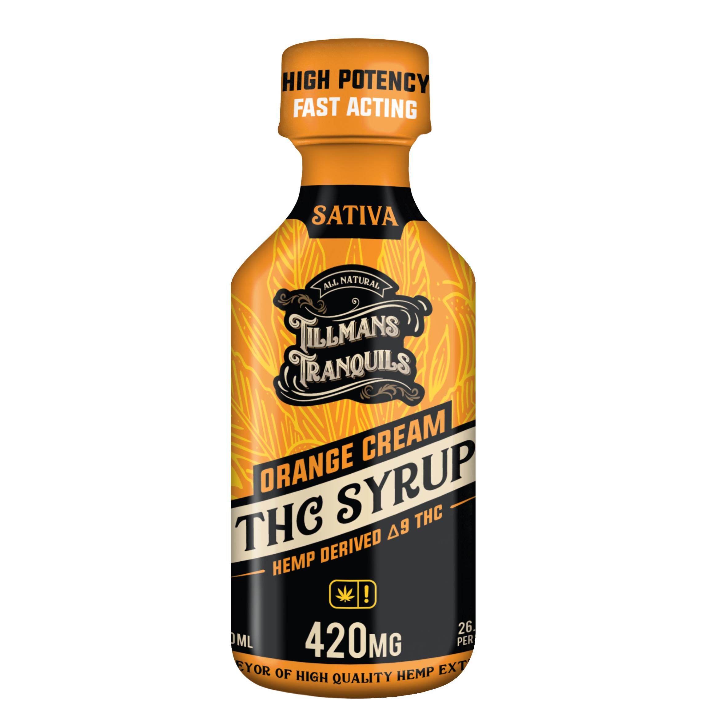 Tillmans Tranquils Orange Cream Delta 9 THC Syrup �420mg Best Price