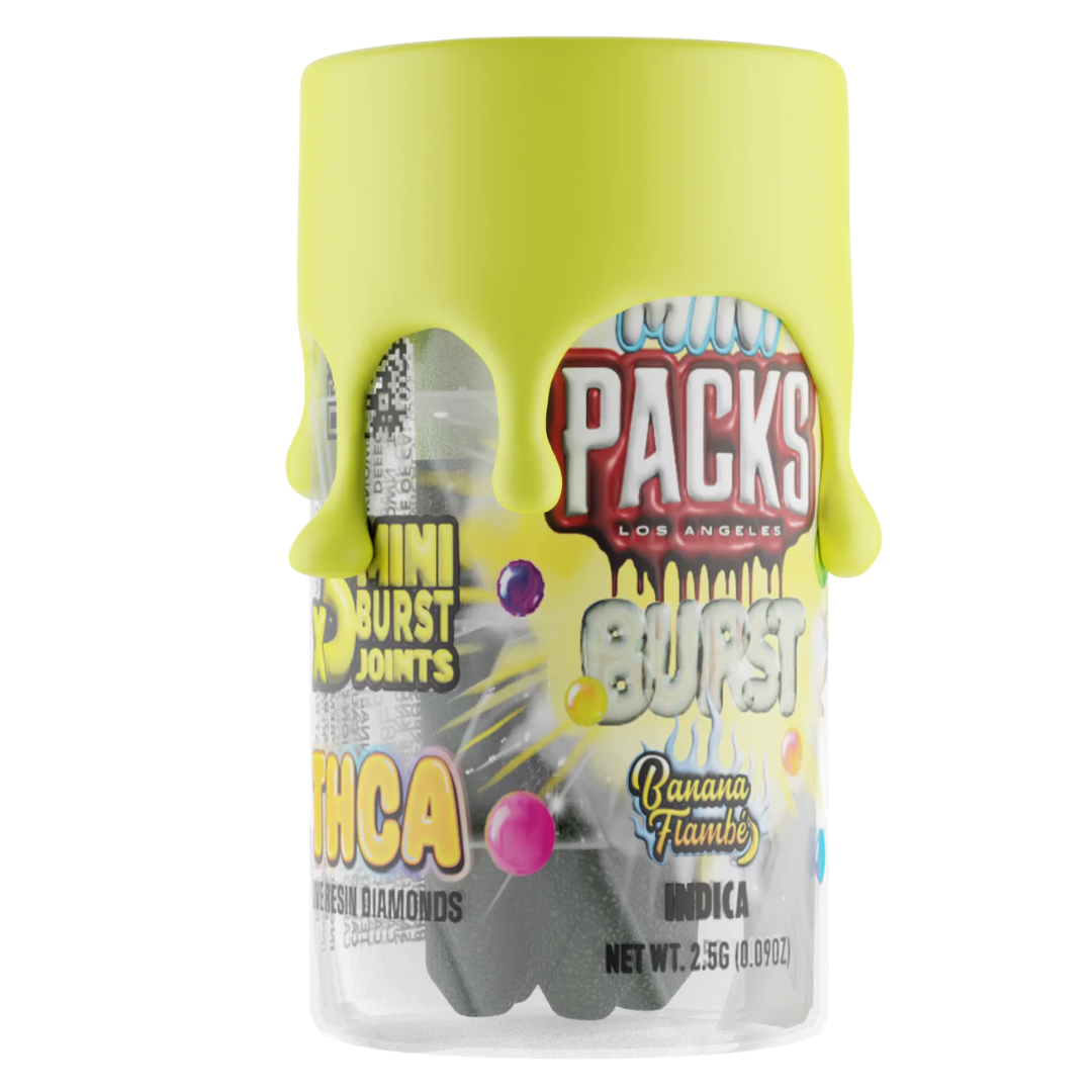 Packs Mini Hash Rosin Burst THC-A Pre Rolls 2.5G | 5ct Best Price