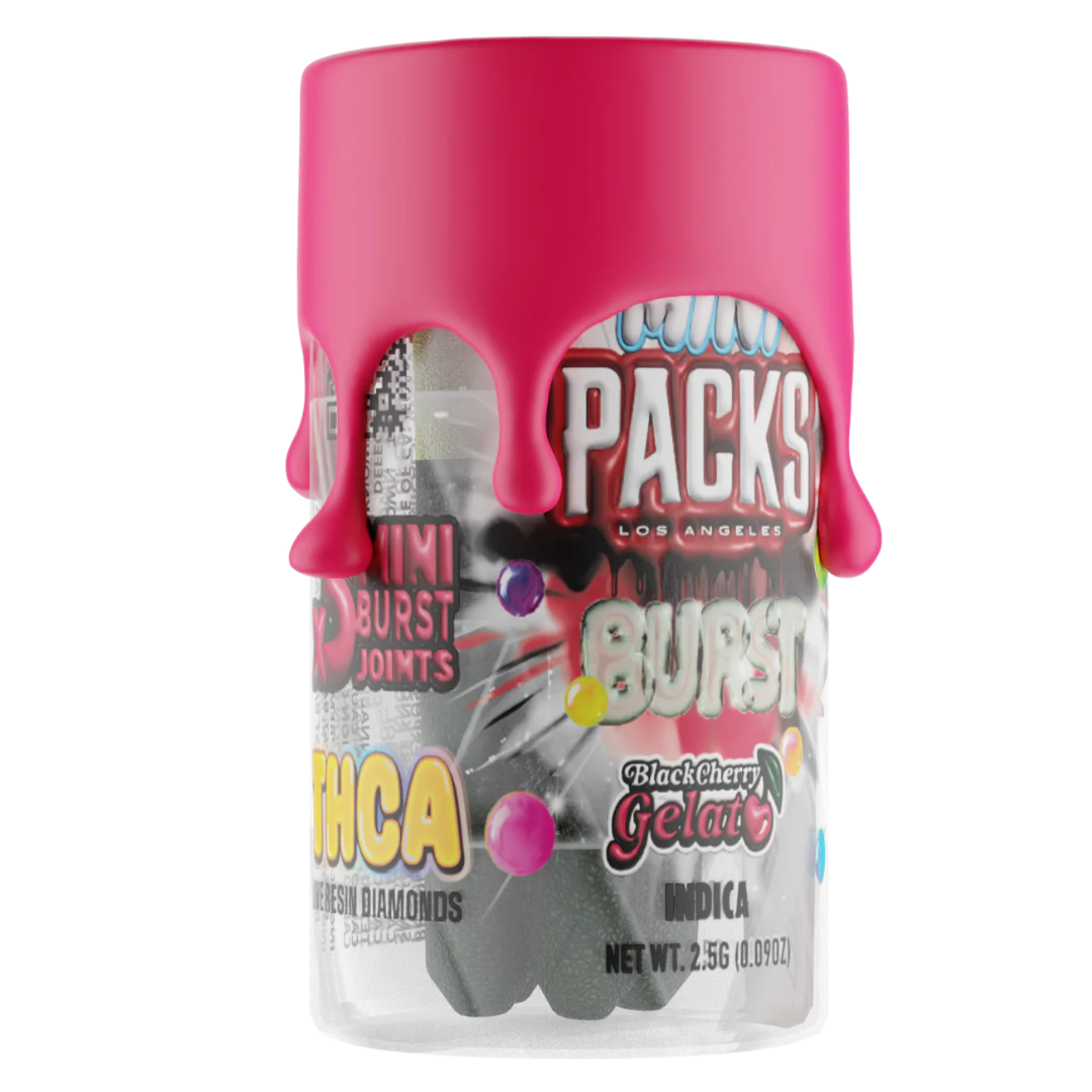 Packs Mini Hash Rosin Burst THC-A Pre Rolls 2.5G | 5ct Best Price