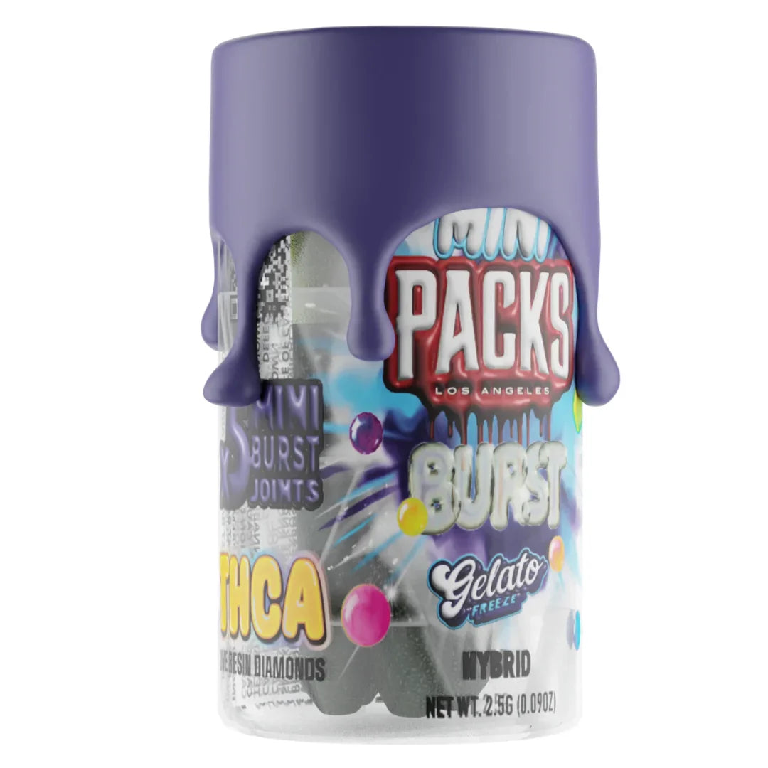 Packs Mini Hash Rosin Burst THC-A Pre Rolls 2.5G | 5ct Best Price