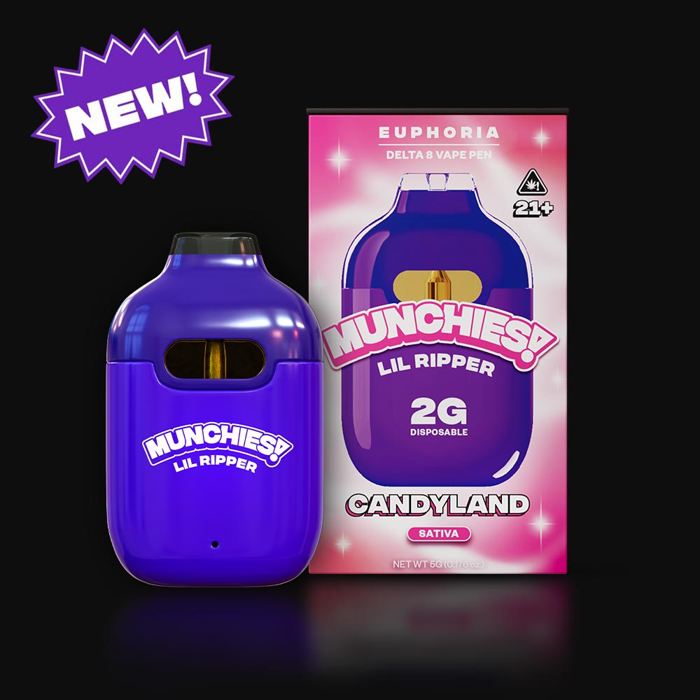 Delta Munchies 2g Lil Ripper Euphoria D8 Vape Candyland Best Price