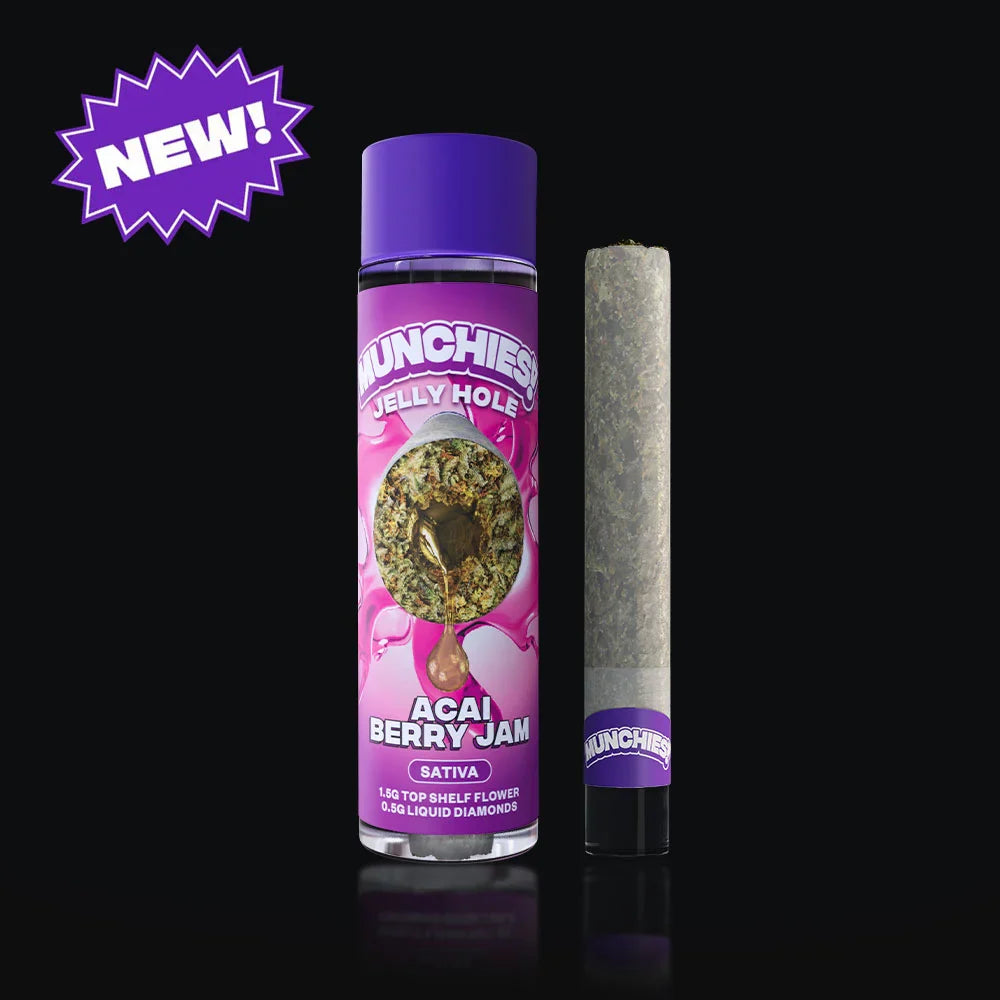 Delta Munchies 2g THCA Diamond Jelly Holes Acai Berry Jam Best Price