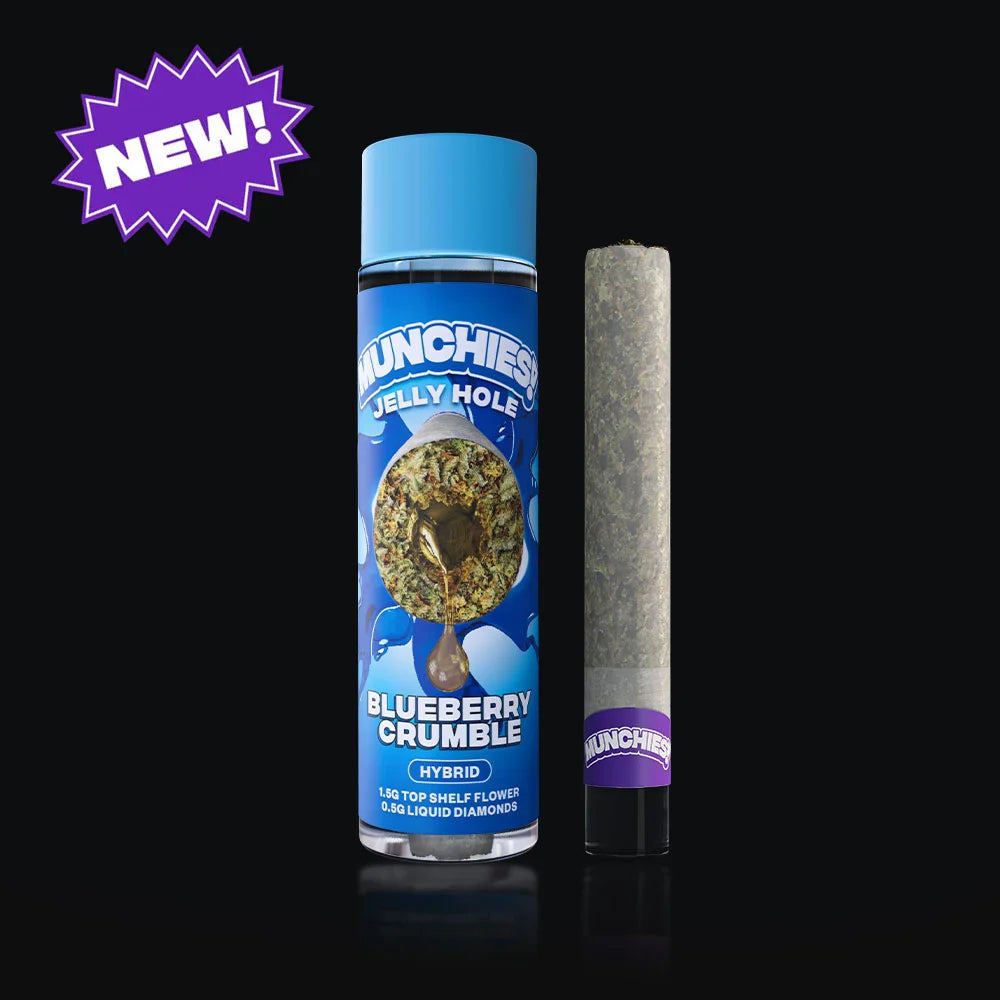 Delta Munchies 2g THCA Diamond Jelly Holes Blueberry Crumble Best Price