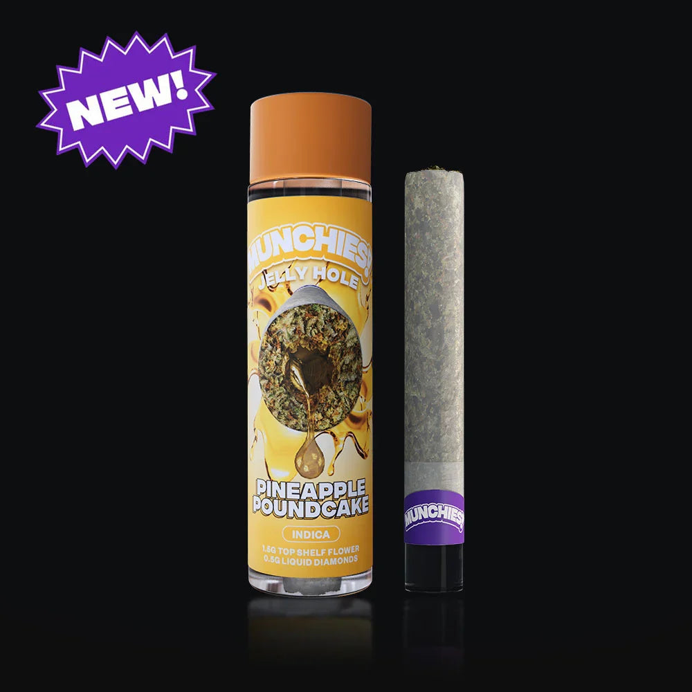 Delta Munchies 2g THCA Diamond Jelly Holes Pineapple Poundcake Best Price