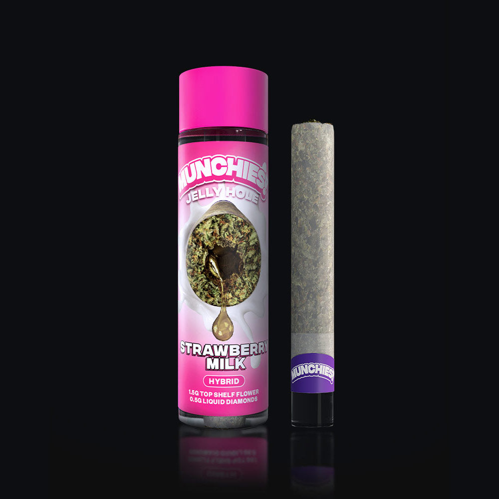 Delta Munchies 2g THCA Diamond Jelly Holes Strawberry Milk Best Price