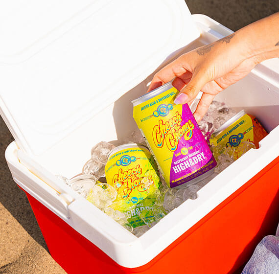 Cheech & Chong’s Raspberry Highball High & Dry Thc Infused Seltzer Water (6 packs)