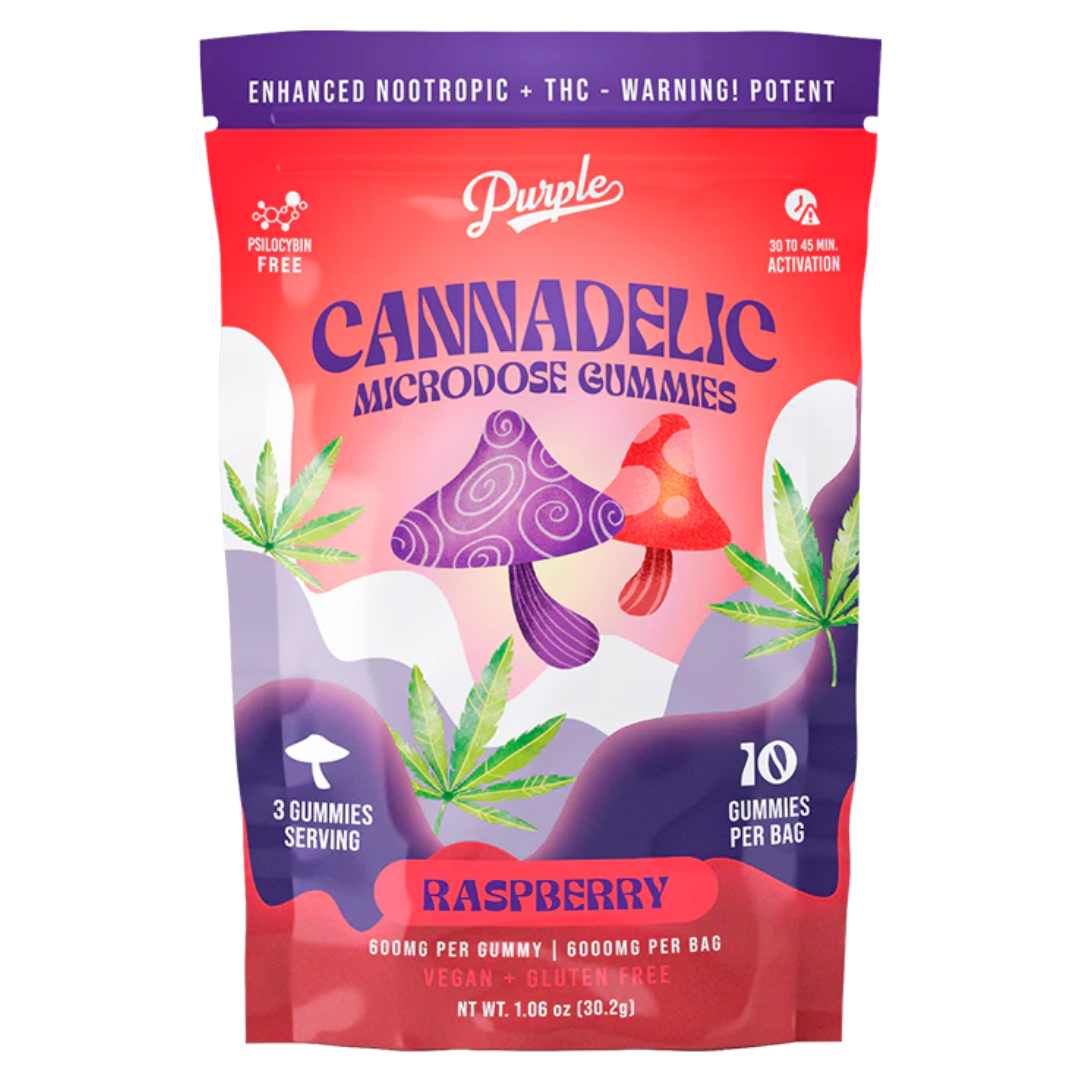 Purple Cannadelic Microdose Gummies 6000MG