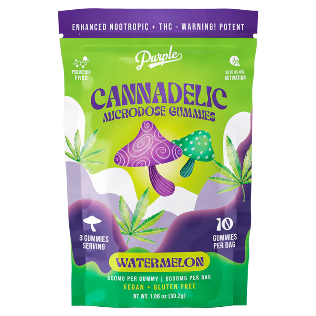 Purple Cannadelic Microdose Gummies 6000MG