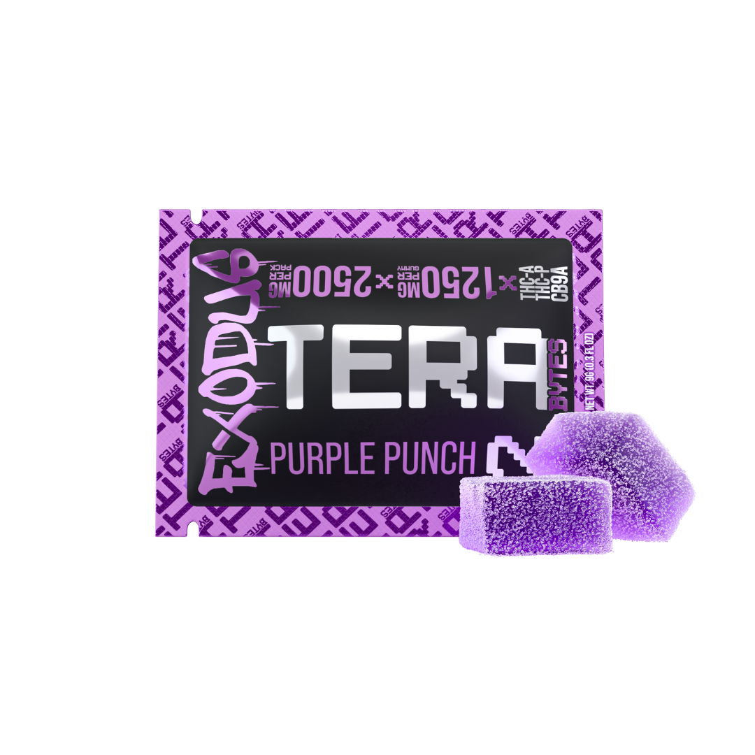 Exodus THC-A + THC-P + CB9A Tera Bytes Gummies 2,500mg