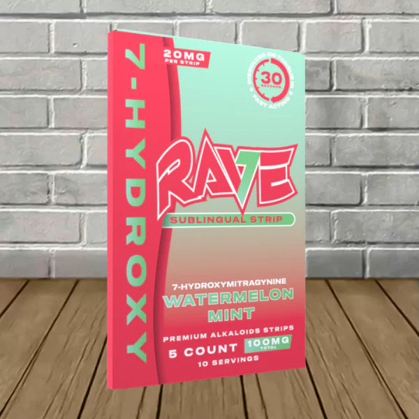 Rave 7-Hydroxy Sublingual Strips – 100mg
