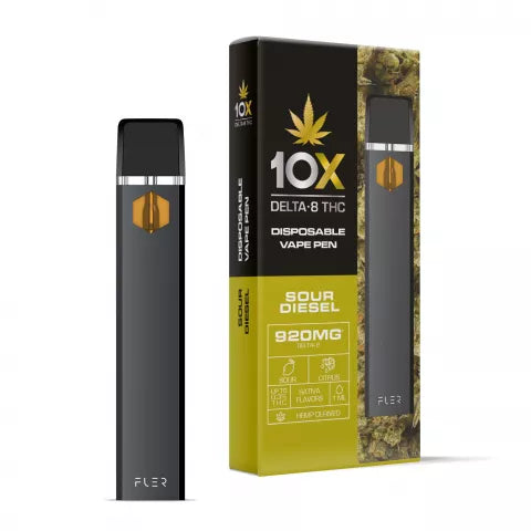 920mg D8 Vape Pen - Sour Diesel - Sativa - 1ml - 10X Best Price