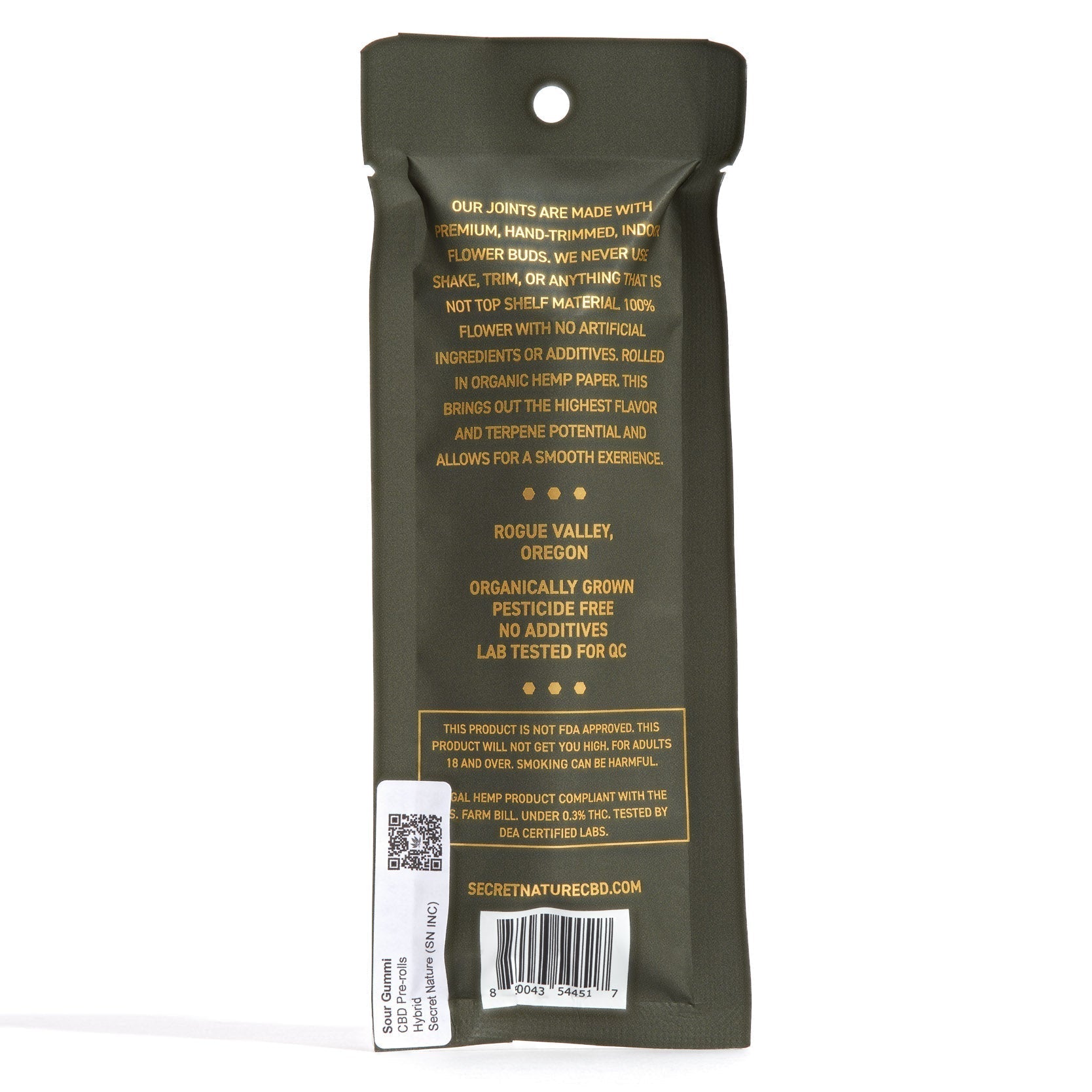 Secret Nature Sour Gummi 2 Pack CBD Pre-Rolls