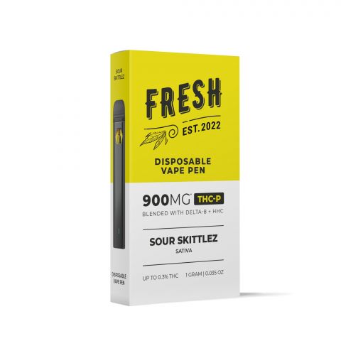 Sour Skittlez Vape Pen - THCP Disposable 900mg Fresh Best Price