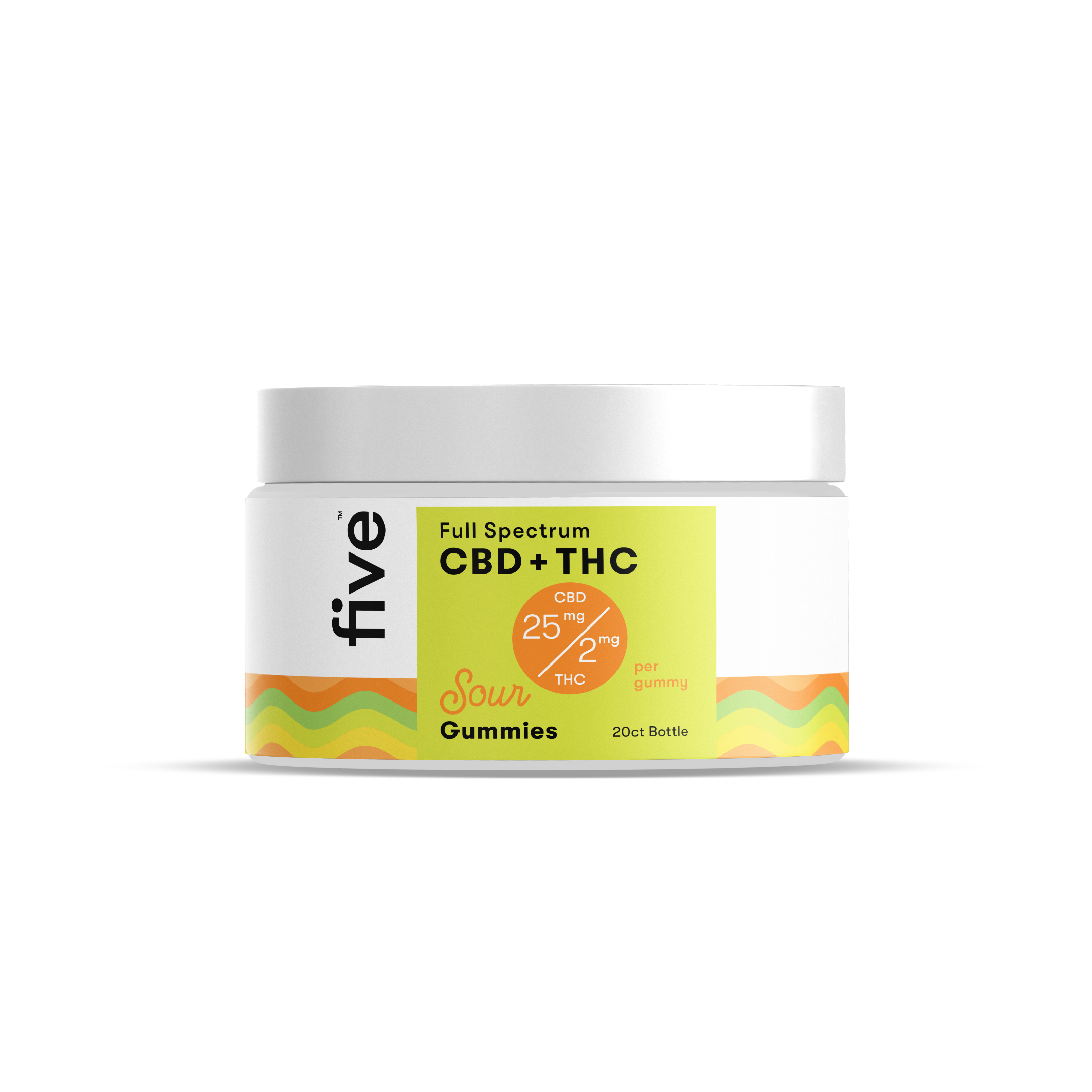 Five CBD Full Spectrum CBD+THC Gummies (20 ct) - Promo