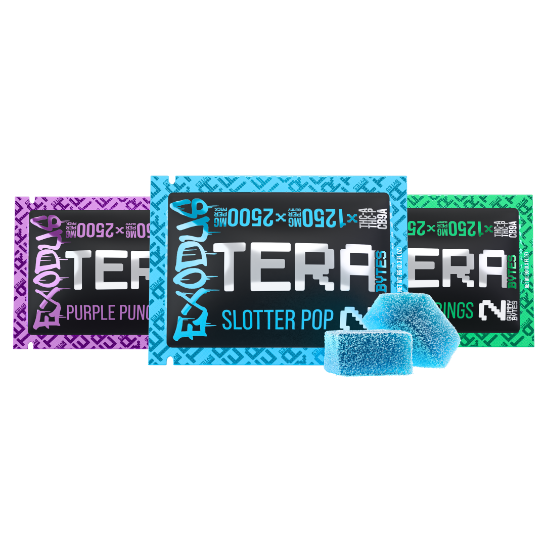 Exodus THC-A + THC-P + CB9A Tera Bytes Gummies 2,500mg