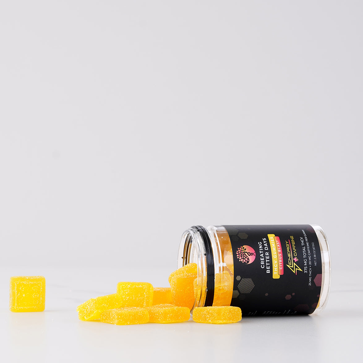 Citrus Blast Energy + Caffeine THCV Gummies 375MG